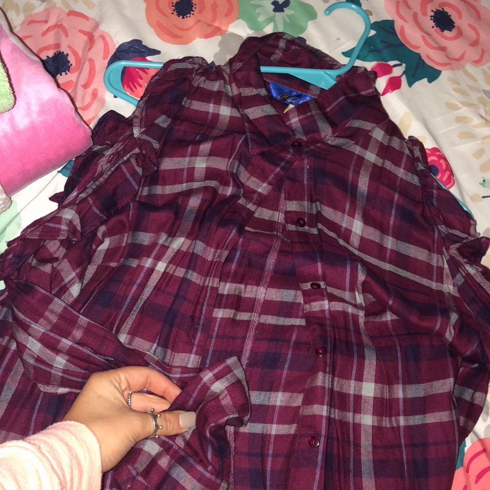 frames as flannel with open arms